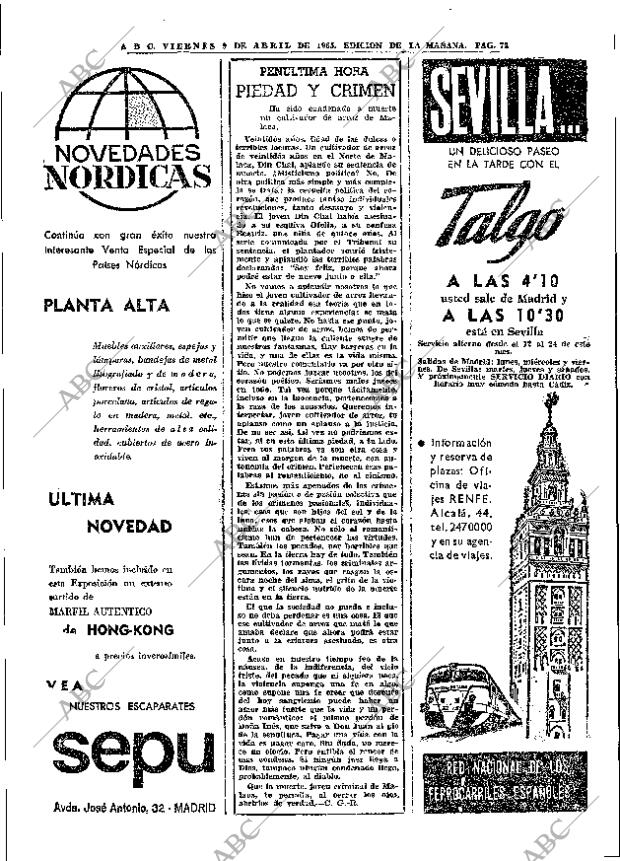 ABC MADRID 09-04-1965 página 72