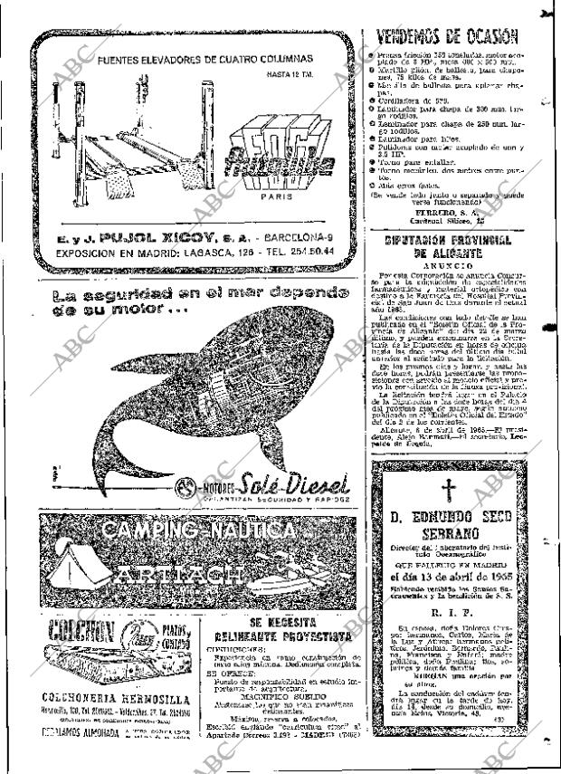 ABC MADRID 14-04-1965 página 109