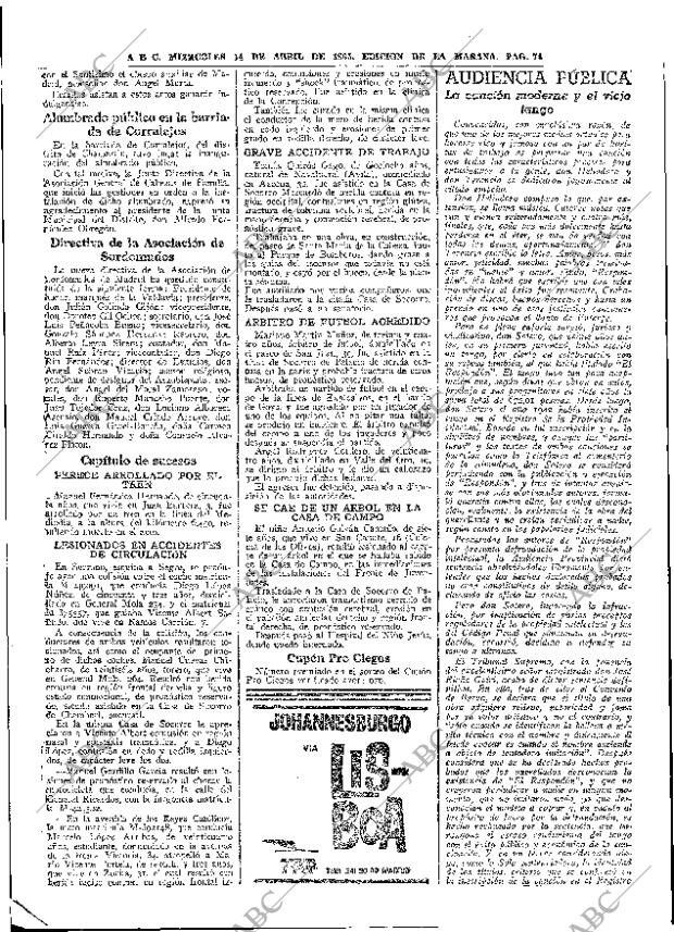 ABC MADRID 14-04-1965 página 74