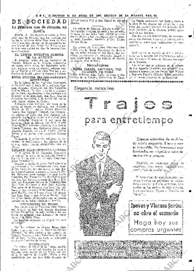 ABC MADRID 14-04-1965 página 79