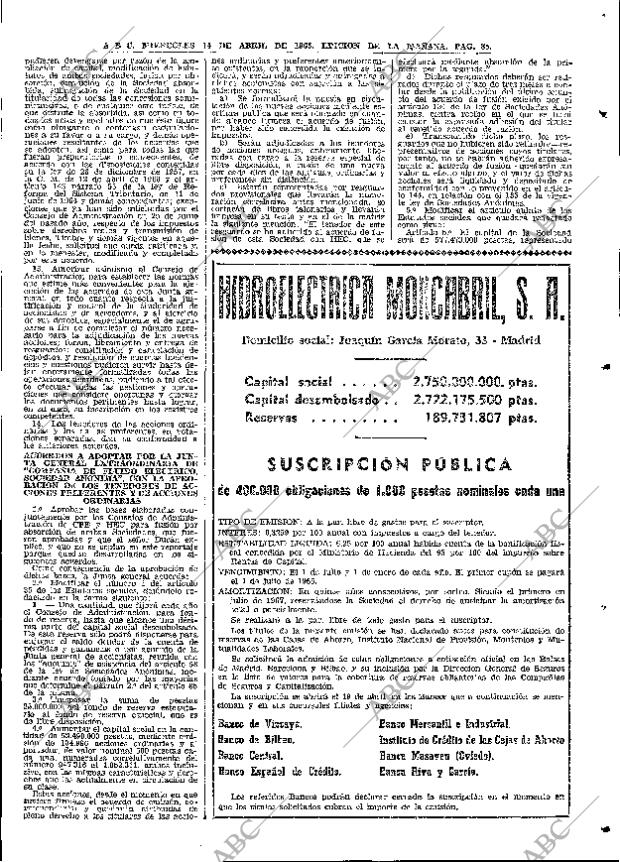 ABC MADRID 14-04-1965 página 85