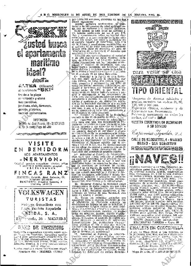 ABC MADRID 14-04-1965 página 86