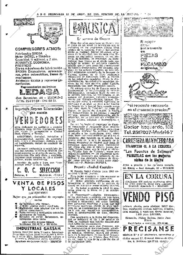 ABC MADRID 14-04-1965 página 94
