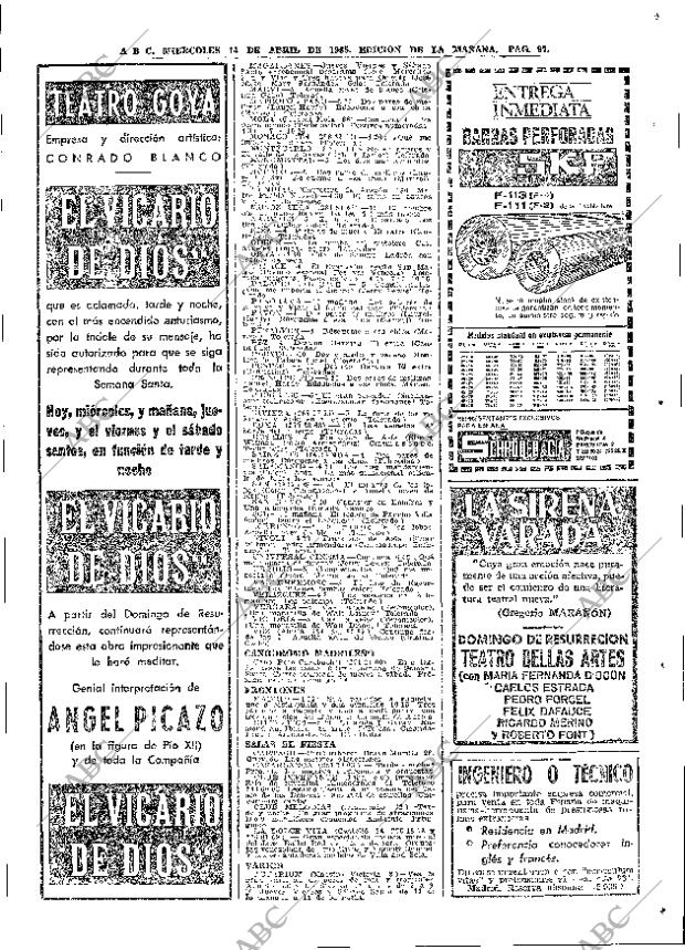 ABC MADRID 14-04-1965 página 97