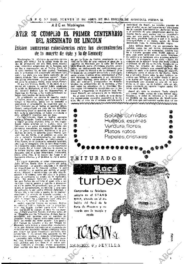 ABC SEVILLA 15-04-1965 página 33