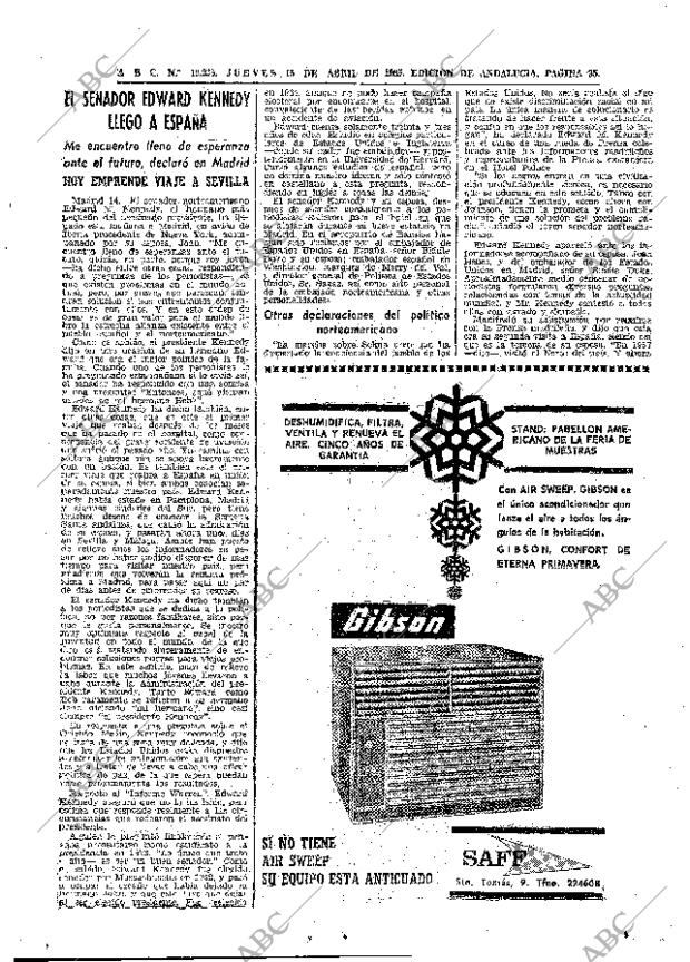ABC SEVILLA 15-04-1965 página 35