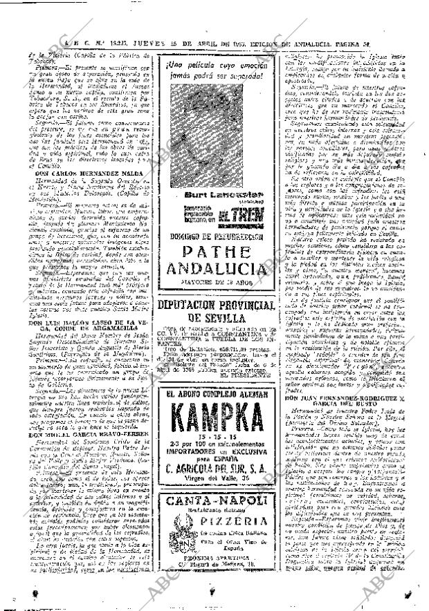 ABC SEVILLA 15-04-1965 página 54
