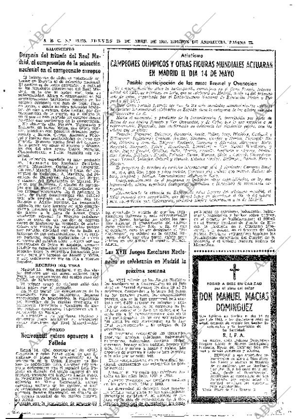 ABC SEVILLA 15-04-1965 página 73