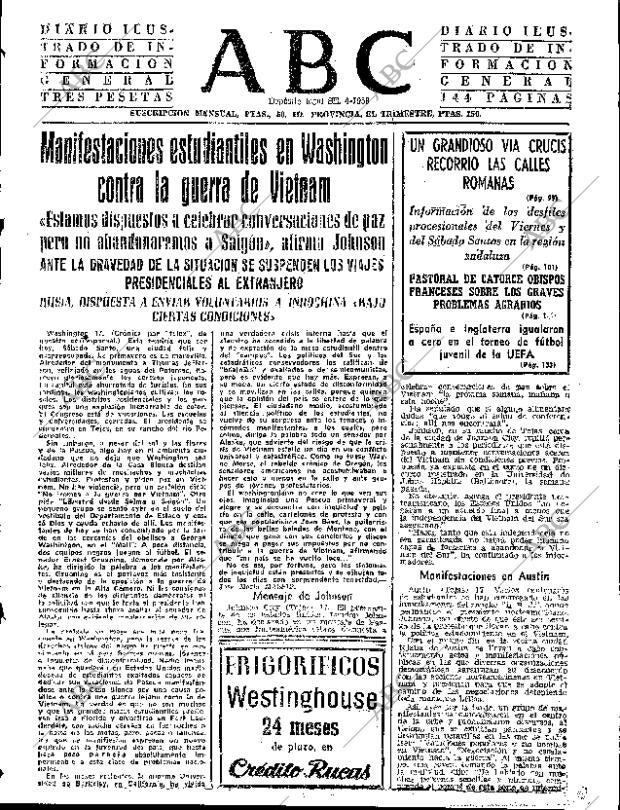 ABC SEVILLA 18-04-1965 página 1