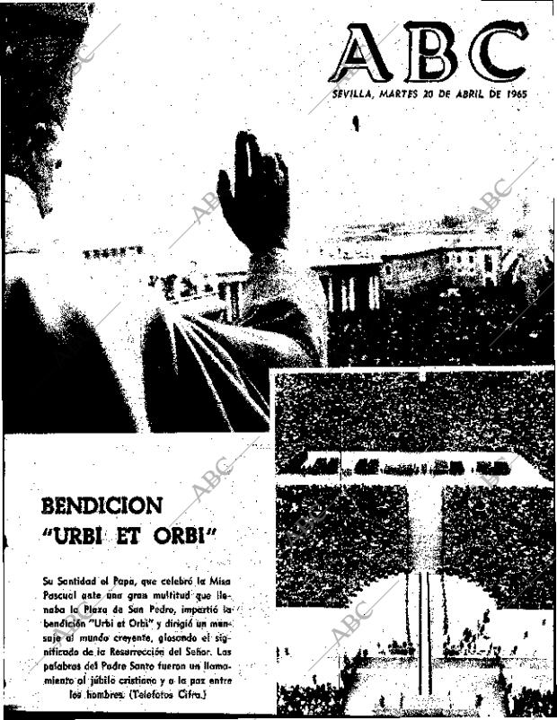 ABC SEVILLA 20-04-1965 página 1