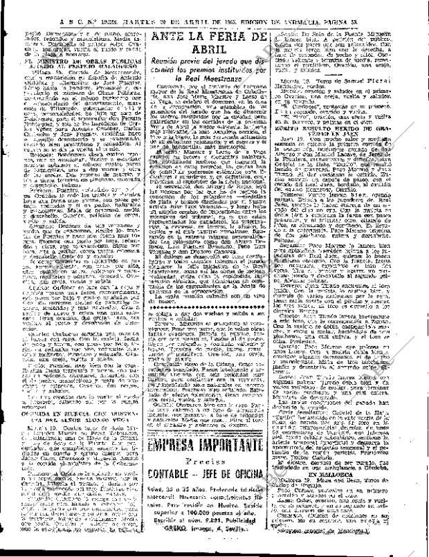 ABC SEVILLA 20-04-1965 página 51