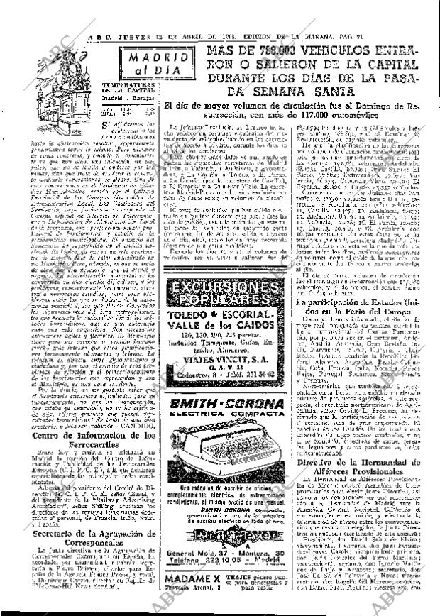 ABC MADRID 22-04-1965 página 71