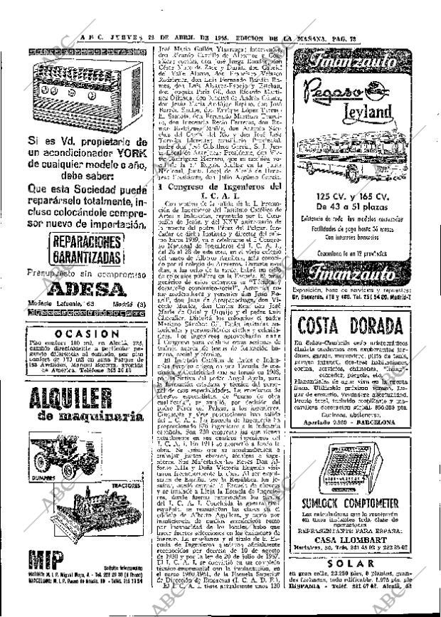 ABC MADRID 22-04-1965 página 72