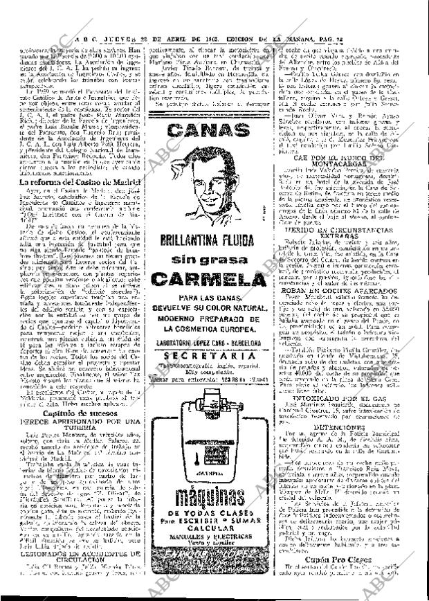 ABC MADRID 22-04-1965 página 73