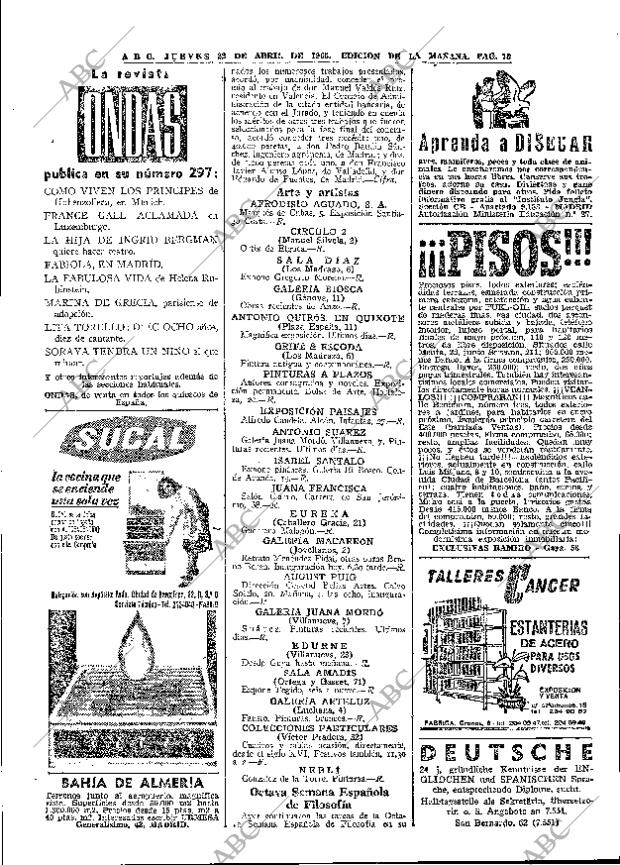 ABC MADRID 22-04-1965 página 76