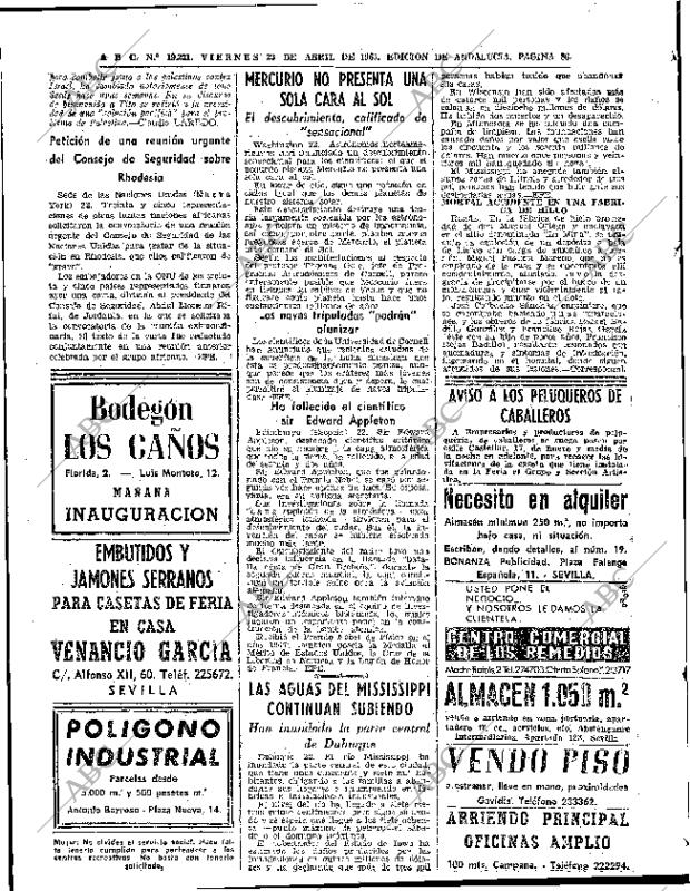 ABC SEVILLA 23-04-1965 página 36