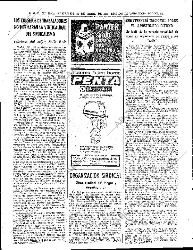 ABC SEVILLA 23-04-1965 página 38