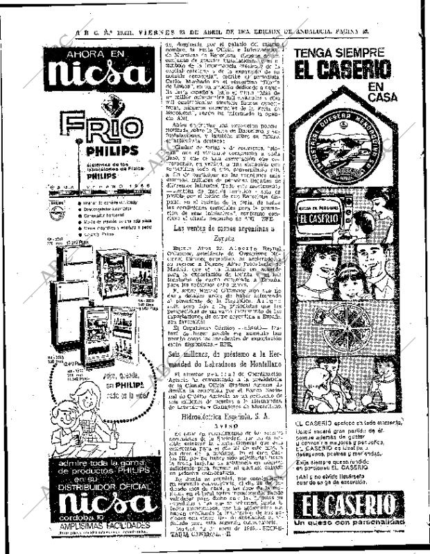 ABC SEVILLA 23-04-1965 página 52