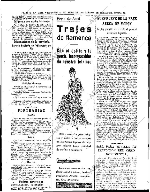 ABC SEVILLA 23-04-1965 página 56