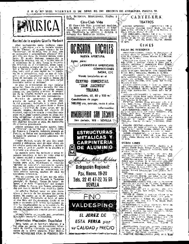 ABC SEVILLA 23-04-1965 página 64