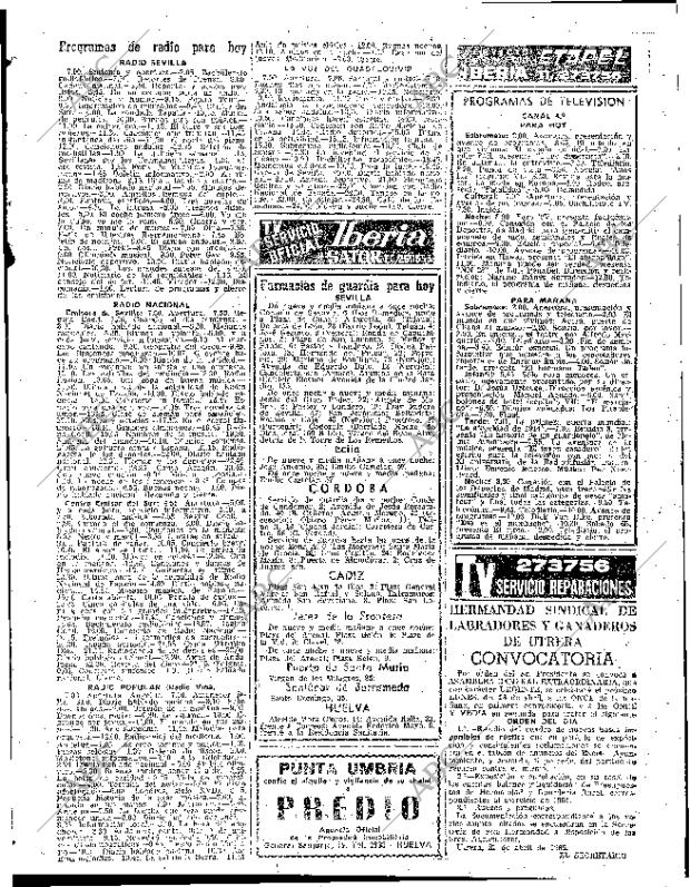 ABC SEVILLA 23-04-1965 página 71