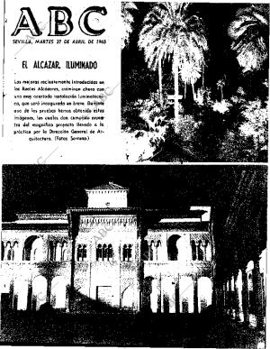 ABC SEVILLA 27-04-1965 página 1