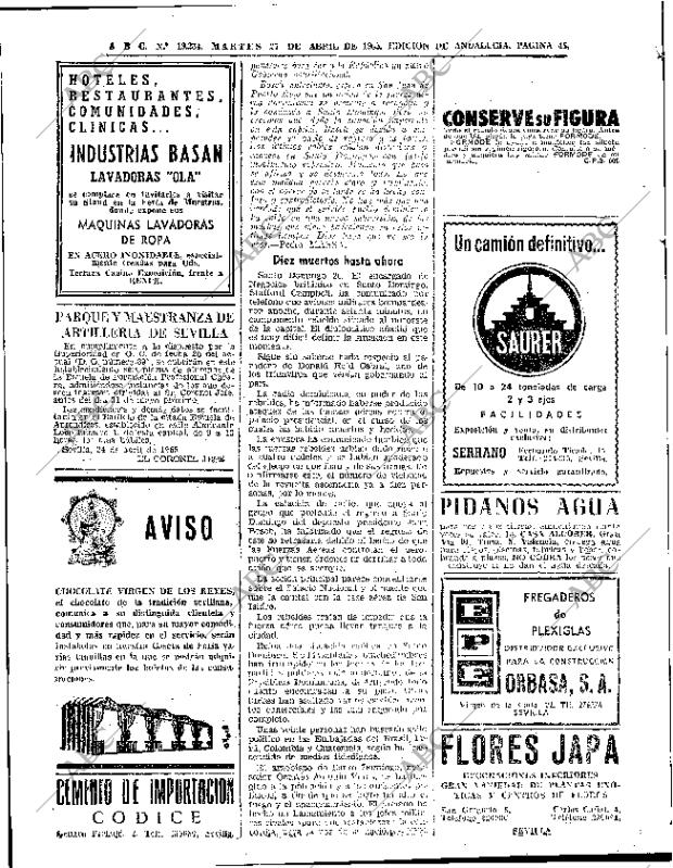 ABC SEVILLA 27-04-1965 página 46