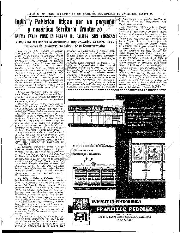 ABC SEVILLA 27-04-1965 página 47