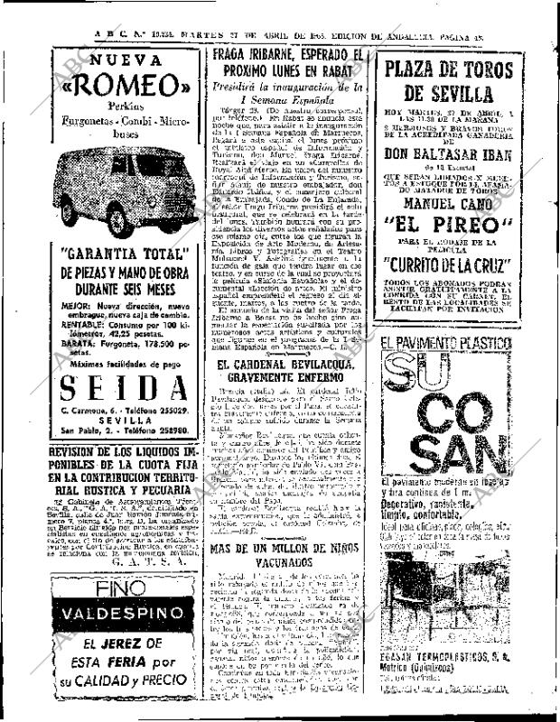 ABC SEVILLA 27-04-1965 página 48