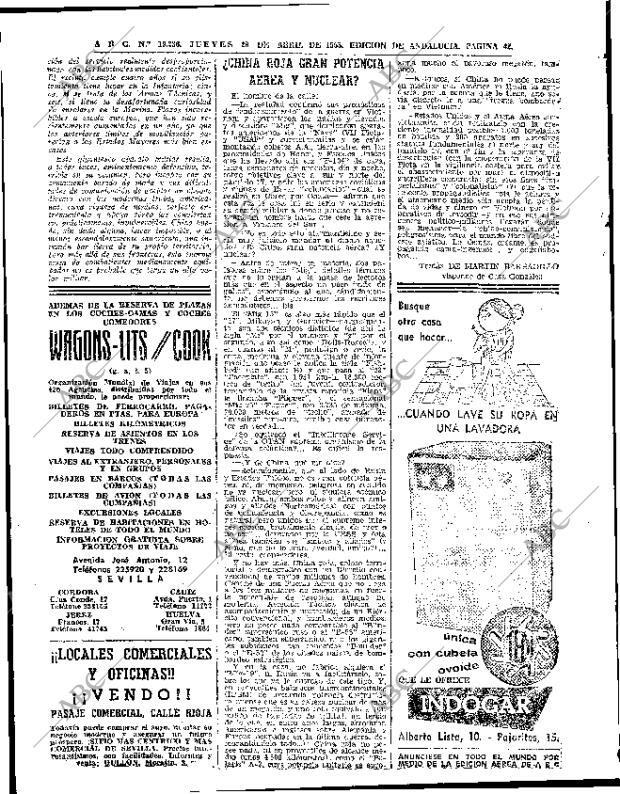 ABC SEVILLA 29-04-1965 página 42