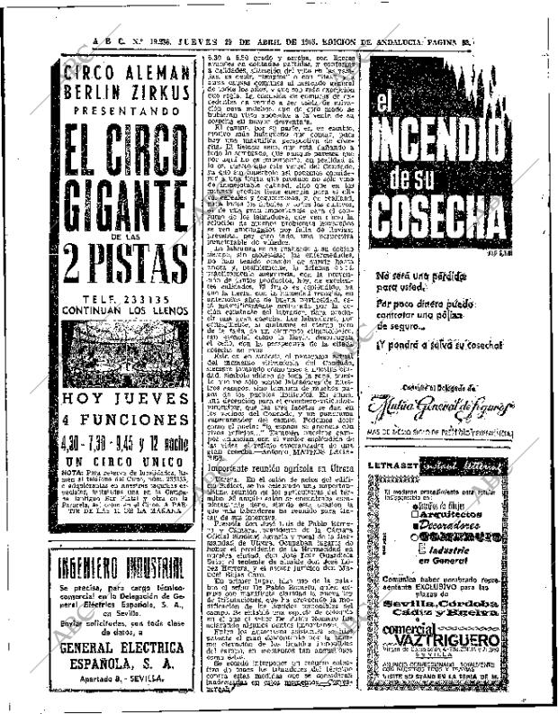 ABC SEVILLA 29-04-1965 página 52