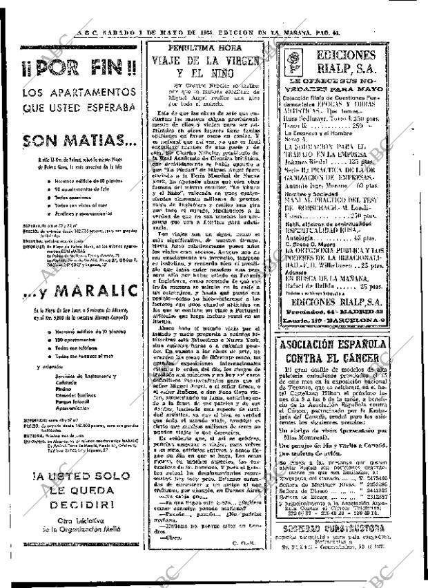 ABC MADRID 01-05-1965 página 46