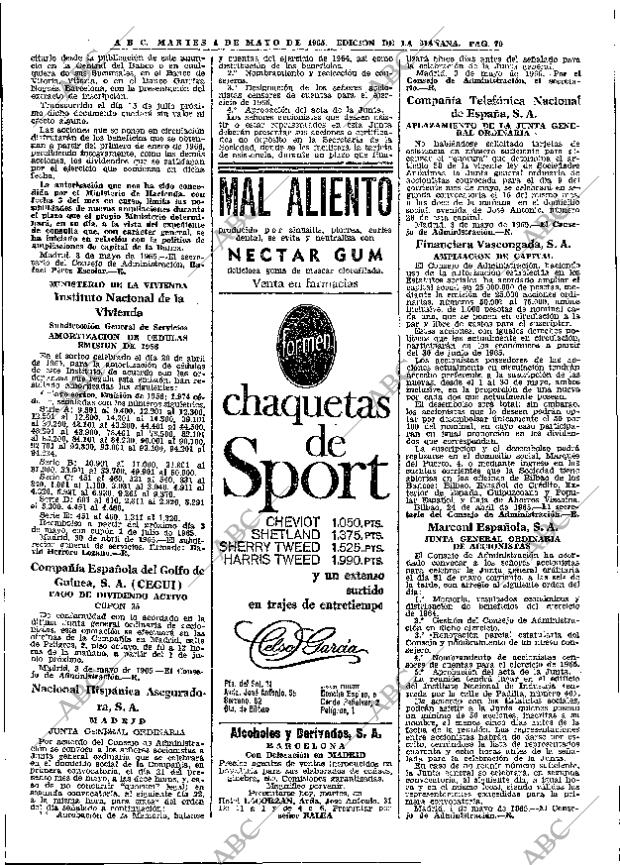 ABC MADRID 04-05-1965 página 70