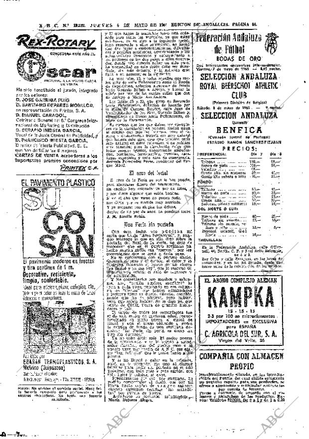 ABC SEVILLA 06-05-1965 página 64