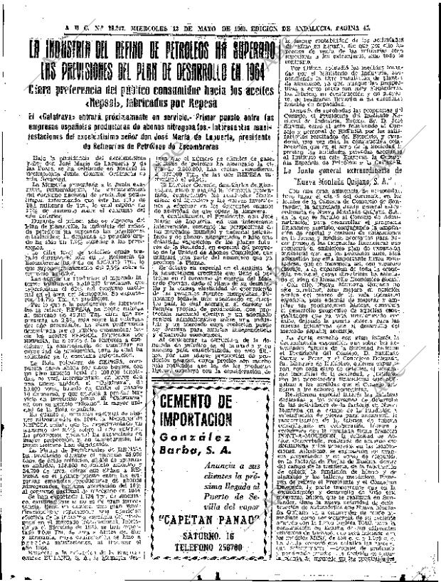 ABC SEVILLA 12-05-1965 página 45
