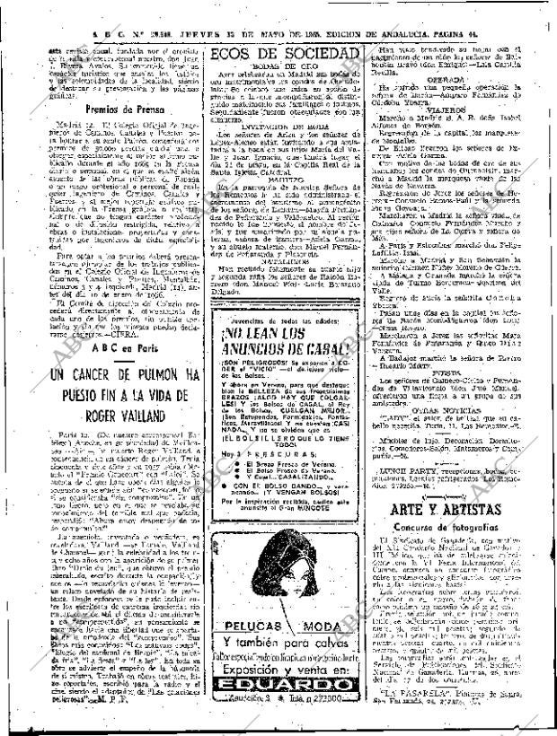 ABC SEVILLA 13-05-1965 página 44