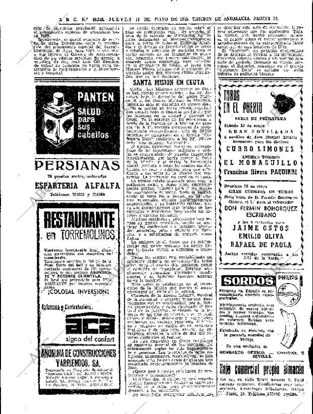 ABC SEVILLA 13-05-1965 página 54