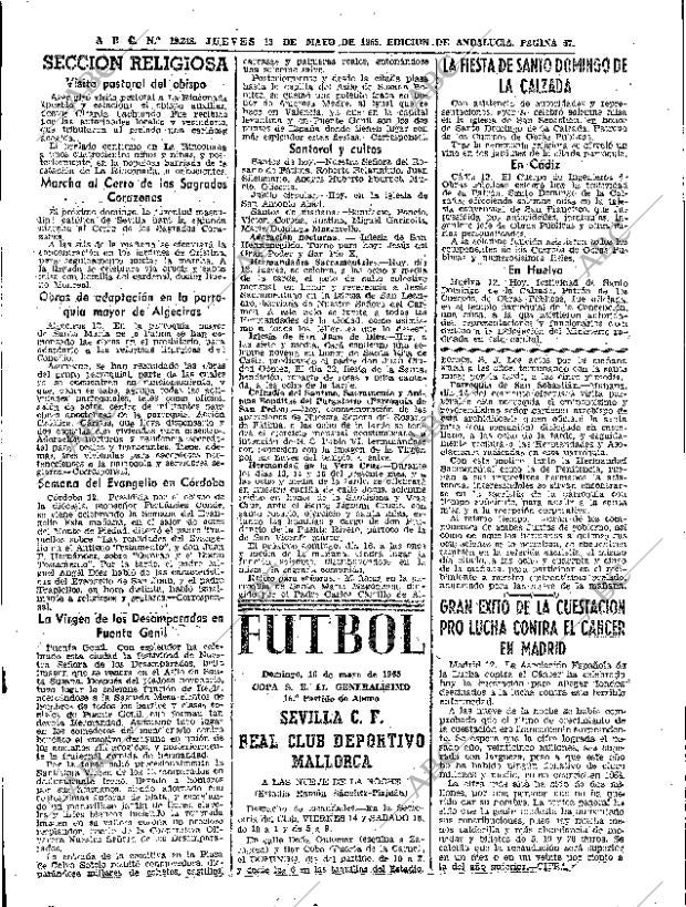 ABC SEVILLA 13-05-1965 página 57