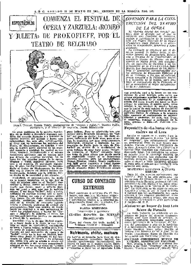 ABC MADRID 15-05-1965 página 107