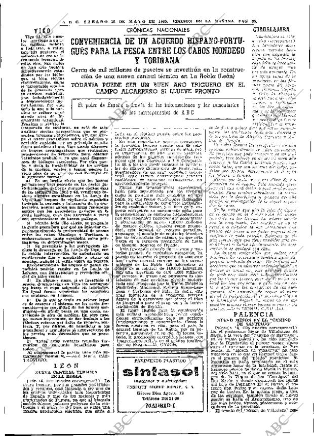 ABC MADRID 15-05-1965 página 85