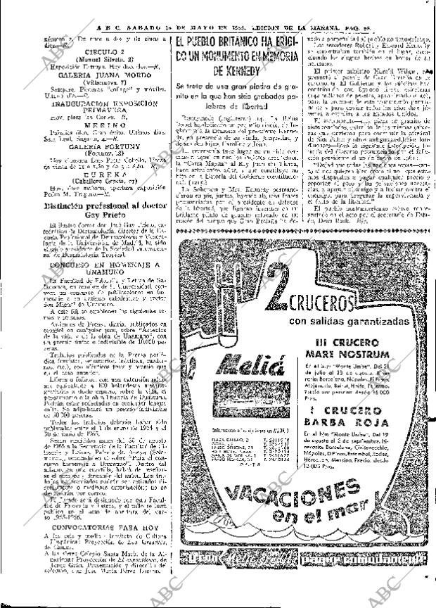 ABC MADRID 15-05-1965 página 95