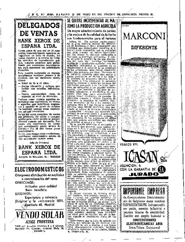 ABC SEVILLA 15-05-1965 página 40