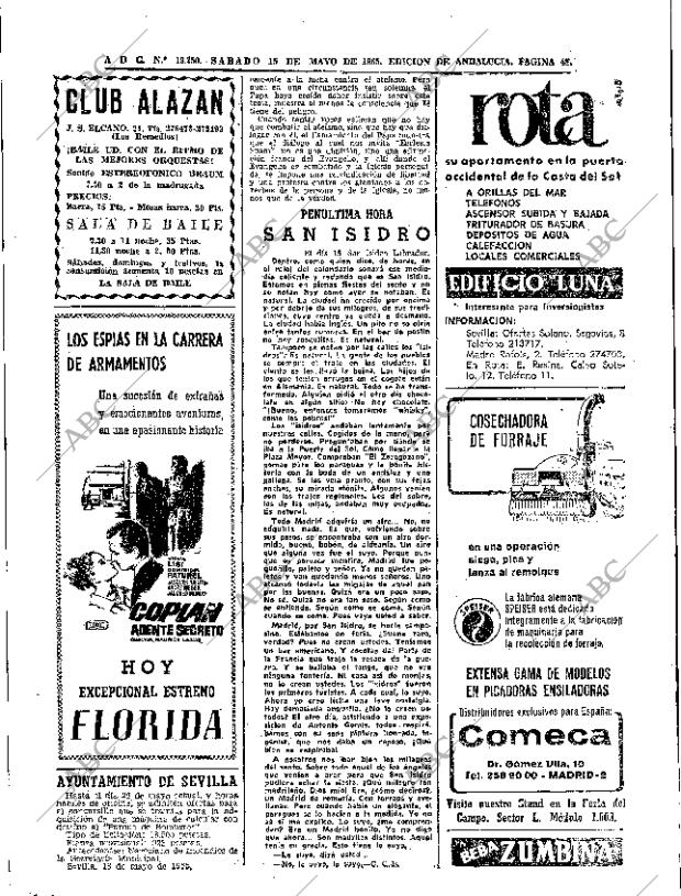 ABC SEVILLA 15-05-1965 página 48