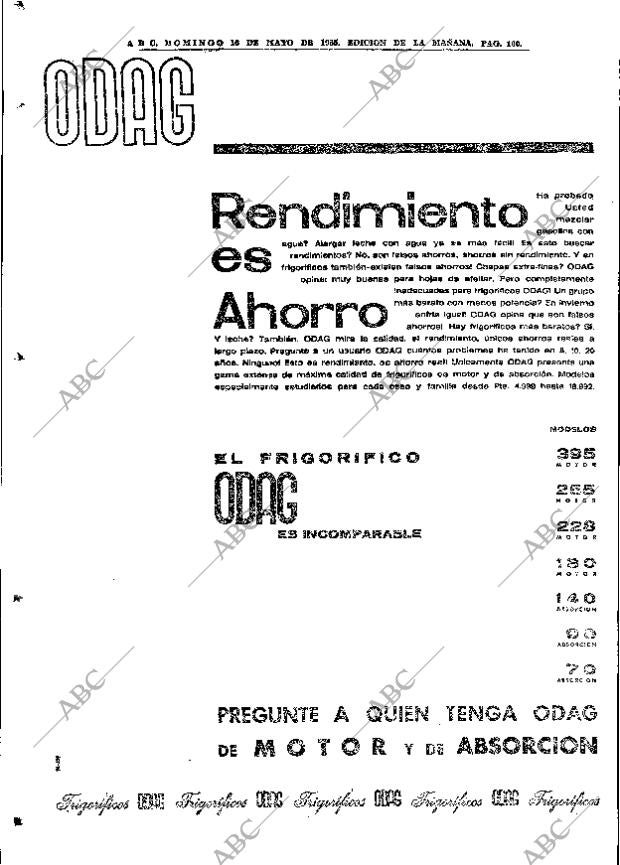 ABC MADRID 16-05-1965 página 100