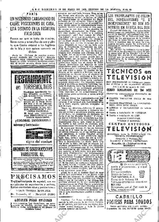 ABC MADRID 16-05-1965 página 68