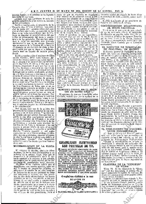 ABC MADRID 20-05-1965 página 74