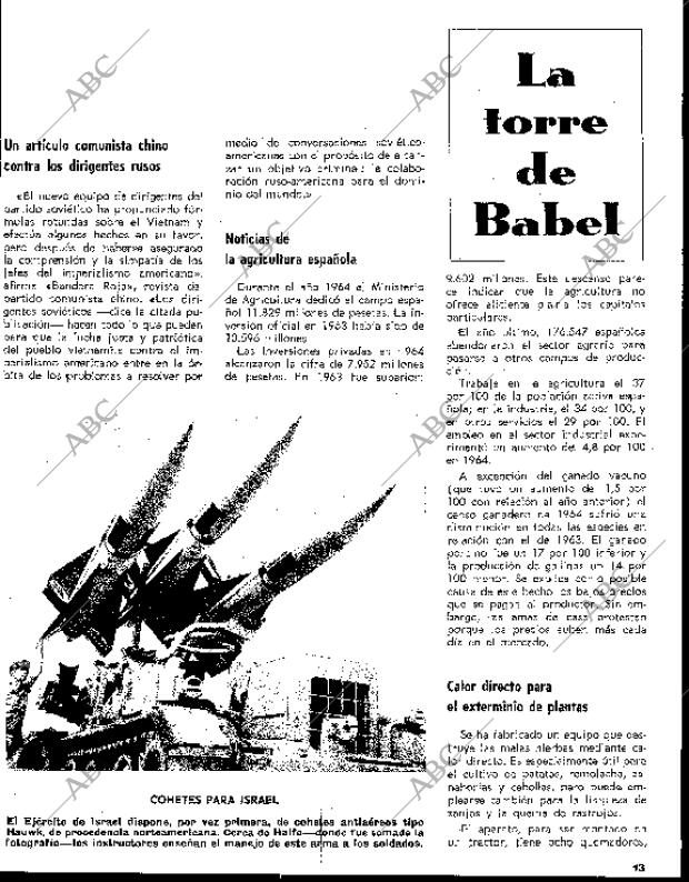 BLANCO Y NEGRO MADRID 22-05-1965 página 13