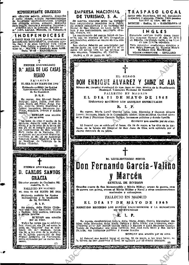 ABC MADRID 23-05-1965 página 124