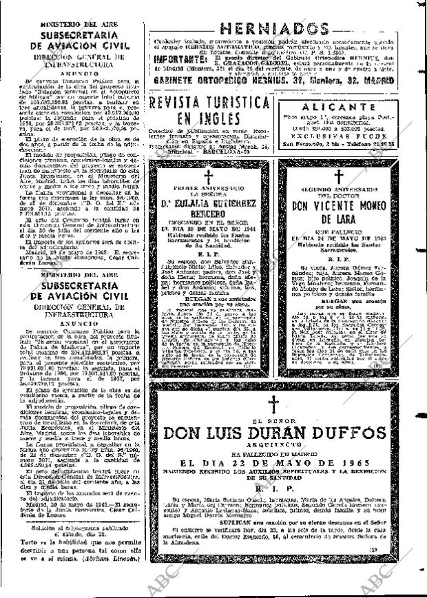 ABC MADRID 23-05-1965 página 125
