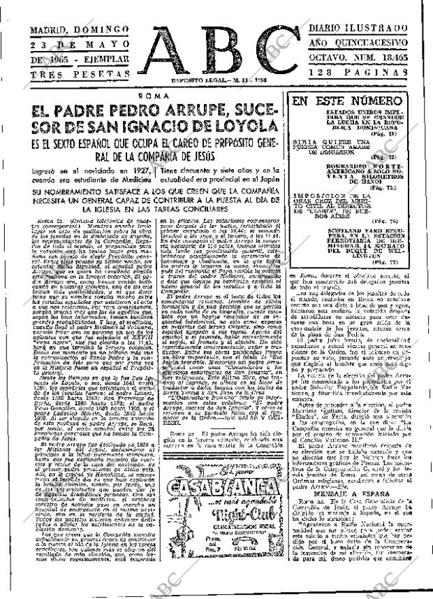 ABC MADRID 23-05-1965 página 63